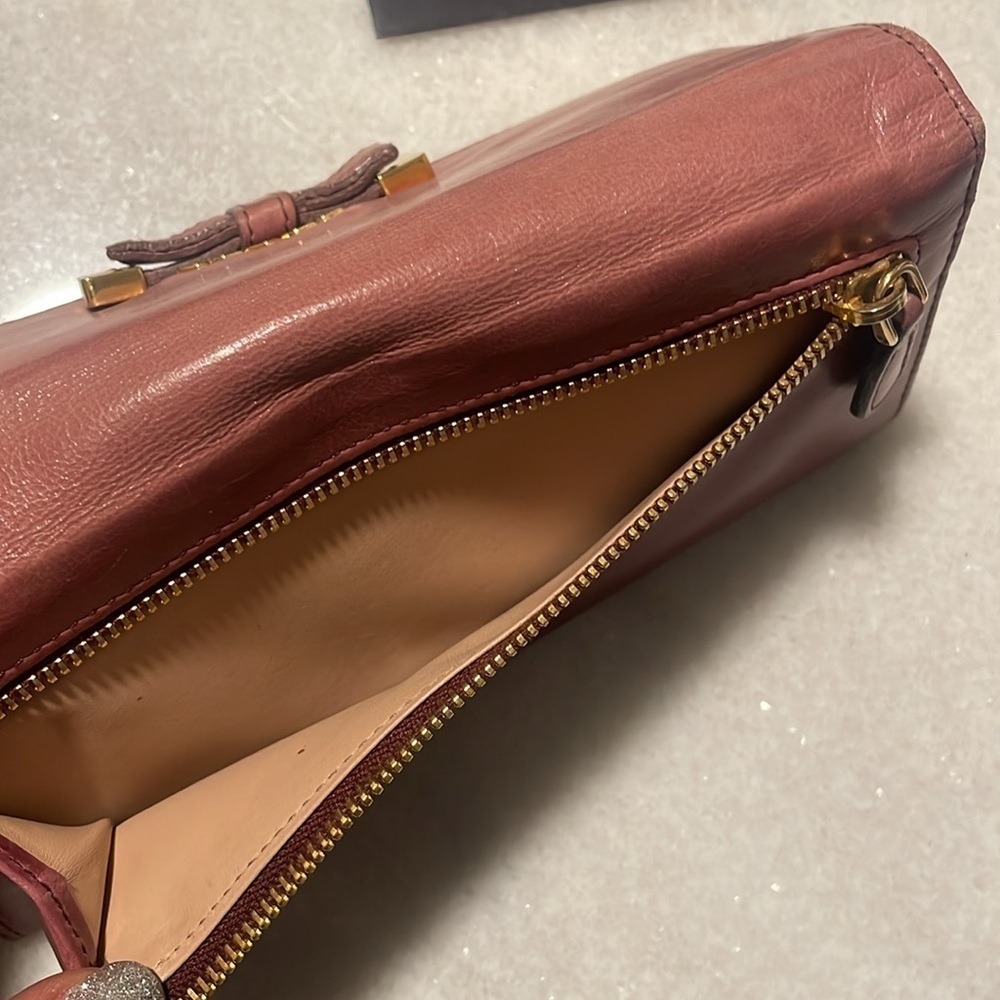 Prada Saffiano Bow Zippy Wallet - Picture 14 of 17